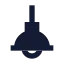 Lampceiling icon with solid sharp style