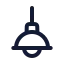 Lampceiling icon with stroke rounded style