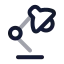 Lampdesk icon with twotone rounded style
