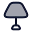Lamp icon with duotone rounded style