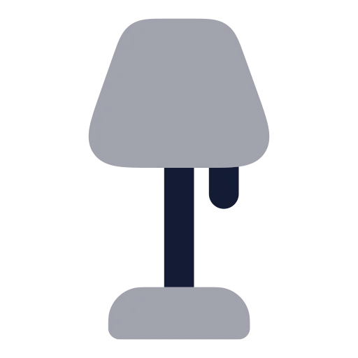 Lamp Floor Icon in Bulk Rounded style