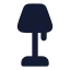 Lampfloor icon with solid rounded style