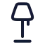 Lampfloor icon with stroke rounded style