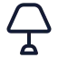 Lamp icon with stroke standard style