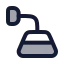 Lampwalldown icon with duotone rounded style
