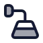 Lampwalldown icon with duotone standard style
