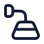 Lampwalldown icon with stroke rounded style