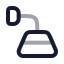Lampwalldown icon with twotone rounded style