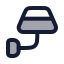 Lampwallup icon with duotone rounded style
