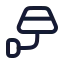 Lampwallup icon with stroke rounded style