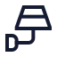 Lampwallup icon with stroke sharp style