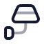 Lampwallup icon with twotone rounded style