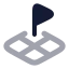 Landplot icon with bulk rounded style