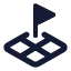 Landplot icon with solid standard style