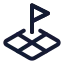 Landplot icon with stroke standard style
