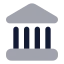 Landmark icon with bulk rounded style