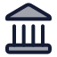 Landmark icon with duotone standard style
