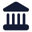 Landmark icon with solid rounded style