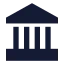 Landmark icon with solid sharp style