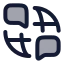 Languageskill icon with duotone rounded style