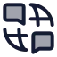 Languageskill icon with duotone standard style