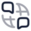 Languageskill icon with twotone rounded style