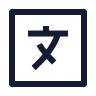 Language Square icon preview