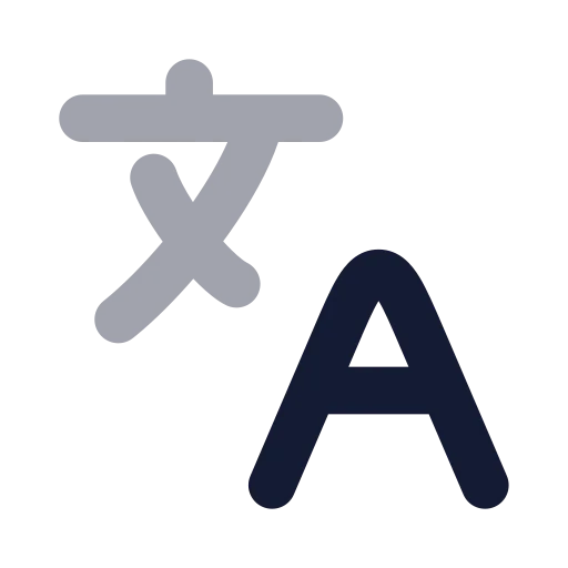 Languages Icon in Bulk Rounded style
