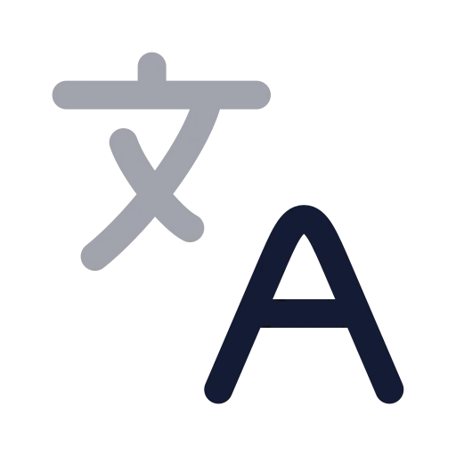 Languages Icon in Twotone Rounded style