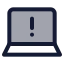 Laptopissue icon with duotone standard style