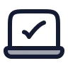 Laptop Minimal Check icon preview