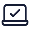 Laptop Minimal Check icon preview