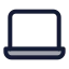 Laptopminimal icon with duotone standard style