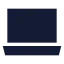 Laptopminimal icon with solid sharp style