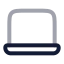 Laptopminimal icon with twotone rounded style