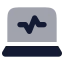 Laptopperformance icon with bulk rounded style