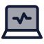 Laptopperformance icon with duotone standard style
