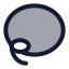 Lasso icon with duotone standard style