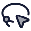 Lassoselect icon with duotone rounded style