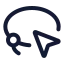 Lassoselect icon with stroke standard style
