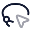 Lassoselect icon with twotone rounded style