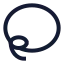 Lasso icon with stroke sharp style