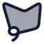 Lassotool icon with duotone rounded style