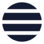 Latitude icon with solid sharp style