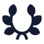 Laurelwreath icon with solid sharp style