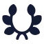 Laurelwreath icon with solid standard style