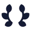 Laurelwreath icon with solid sharp style