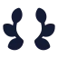 Laurelwreath icon with solid standard style
