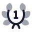 Laurelwreathfirst icon with bulk rounded style