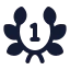 Laurelwreathfirst icon with solid standard style